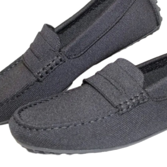 Rothy's The Driving Loafer Men Sz 12 Navy Blue Knit Fabric Slip On Casual - Picture 3 of 8